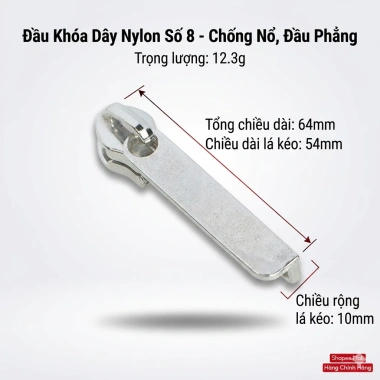 Đầu khóa kéo củ khóa vali đầu số 8 cho khóa vali chìm - Giá ưu đãi 42.000đ 4 Đầu khóa kéo củ khóa vali đầu số 8 cho khóa vali chìm - Giá ưu đãi 42.000đ 4