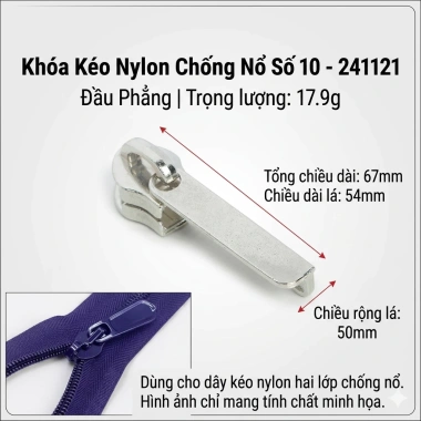 Đầu khóa kéo củ khóa vali đầu số 8 cho khóa vali chìm - Giá ưu đãi 42.000đ
