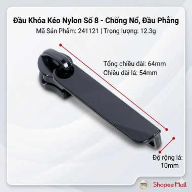 Đầu khóa kéo củ khóa vali đầu số 8 cho khóa vali chìm - Giá ưu đãi 42.000đ