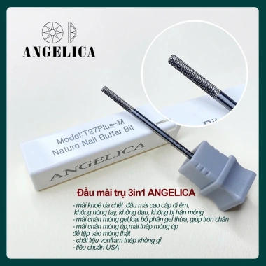 Đầu Mài ANGELICA Chất Liệu Kim Loại An Toàn - Nhặt Da, Mài Da, Mài Khoé, Phá Gel Bột, Giá 99.999 VND 5