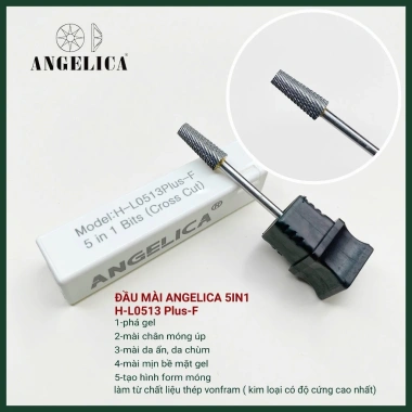 Đầu Mài ANGELICA Chất Liệu Kim Loại An Toàn - Nhặt Da, Mài Da, Mài Khoé, Phá Gel Bột, Giá 99.999 VND 9