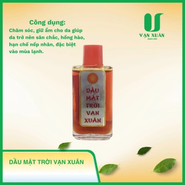 Dầu Mặt Trời Vạn Xuân 12ml - Giảm Đau Nhức, Bầm Tím, Say Tàu Xe, Cảm Cúm - 64.800đ