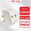 Đầu Nối Chia Điện 3 Cửa SOPOKA P11 Chống Tuột 2.200W Bảo Hành 2 Năm 42.000 10