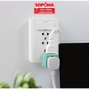 Đầu nối chia điện đa năng 2 cửa SOPOKA 2.200W - Ổ cắm 3 chấu, chuyển 3 chân ra 2, giá chỉ 19.000đ 5