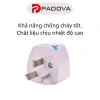 Đầu Nối Ổ Chuyển Đổi Phích Cắm 2 Chân Sang 3 Chân Tiện Lợi PADOVA 1.083 Giá 18.000 VND 2