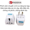 Đầu Nối Ổ Chuyển Đổi Phích Cắm 2 Chân Sang 3 Chân Tiện Lợi PADOVA 1.083 Giá 18.000 VND 3