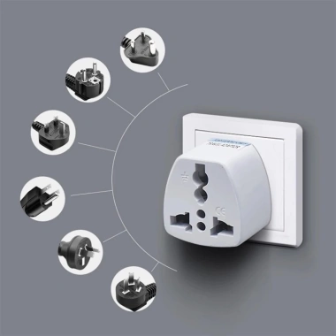 Đầu Phích Cắm Chuyển Đổi Chân Dẹt Sang Tròn - Nhỏ Gọn, Tiện Dụng, Giá 19.000đ
