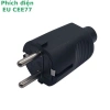 Đầu phích cắm nguồn EU CEE 7/7 Schuko 2 chân 250V-16A cho UPS, PC - Đen, 18.500₫ 4