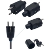 Đầu phích cắm nguồn EU CEE 7/7 Schuko 2 chân 250V-16A cho UPS, PC - Đen, 18.500₫ 5