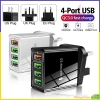Đầu sạc nhanh USB 4.1A QC 3.0 4 đa năng EU US UK - Adapter du lịch, bộ sạc tường giá ưu đãi 82.500 VND