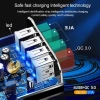 Đầu sạc nhanh USB 4.1A QC 3.0 4 đa năng EU US UK - Adapter du lịch, bộ sạc tường giá ưu đãi 82.500 VND 7