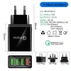 Đầu sạc nhanh USB 4.1A QC 3.0 4 đa năng EU US UK - Adapter du lịch, bộ sạc tường giá ưu đãi 82.500 VND 9