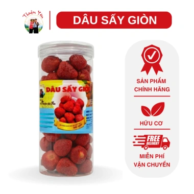 Dâu sấy giòn Đà Lạt THUẬN YÊN 500gr - Ít đường, ăn kiêng, giảm giá 155.000₫ 4 Dâu sấy giòn Đà Lạt THUẬN YÊN 500gr - Ít đường, ăn kiêng, giảm giá 155.000₫ 4