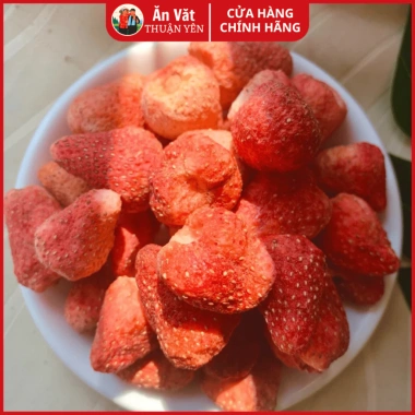 Dâu sấy giòn Đà Lạt THUẬN YÊN 500gr - Ít đường, ăn kiêng, giảm giá 155.000₫ 8 Dâu sấy giòn Đà Lạt THUẬN YÊN 500gr - Ít đường, ăn kiêng, giảm giá 155.000₫ 8