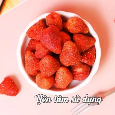Dâu tây sấy lạnh công nghệ thăng hoa Giữ nguyên hương vị Mỹ chỉ 52.000đ