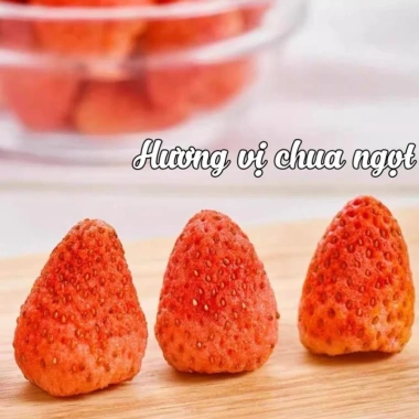 Dâu tây sấy lạnh công nghệ thăng hoa Giữ nguyên hương vị Mỹ chỉ 52.000đ