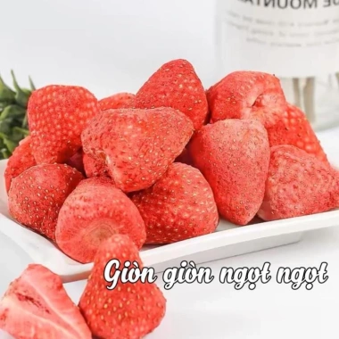 Dâu tây sấy lạnh công nghệ thăng hoa Giữ nguyên hương vị Mỹ chỉ 52.000đ