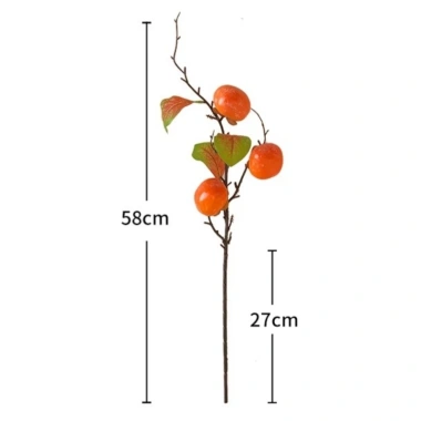 Đầu Trái Cây Nhân Tạo Mini Hoa Hồng - Trang Trí Bàn Tiệc, Phòng Khách, Ngày Lễ, Màu Xanh Tươi