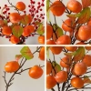 Đầu Trái Cây Nhân Tạo Mini Hoa Hồng - Trang Trí Bàn Tiệc, Phòng Khách, Ngày Lễ, Màu Xanh Tươi 5