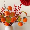 Đầu Trái Cây Nhân Tạo Mini Hoa Hồng - Trang Trí Bàn Tiệc, Phòng Khách, Ngày Lễ, Màu Xanh Tươi 6