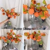 Đầu Trái Cây Nhân Tạo Mini Hoa Hồng - Trang Trí Bàn Tiệc, Phòng Khách, Ngày Lễ, Màu Xanh Tươi 9