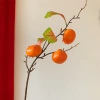 Đầu Trái Cây Nhân Tạo Mini Hoa Hồng - Trang Trí Bàn Tiệc, Phòng Khách, Ngày Lễ, Màu Xanh Tươi 10