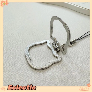 Dây buộc điện thoại đa chức năng - Giá đỡ di động gấp, vòng kim loại sang trọng