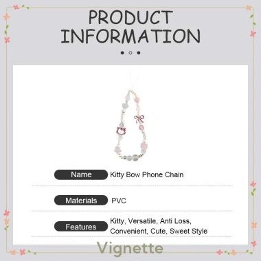 Dây buộc điện thoại Vignette màu hồng rỗng đính cườm trong suốt - COD, chỉ 19.800đ