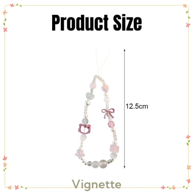 Dây buộc điện thoại Vignette màu hồng rỗng đính cườm trong suốt - COD, chỉ 19.800đ 8 Dây buộc điện thoại Vignette màu hồng rỗng đính cườm trong suốt - COD, chỉ 19.800đ 8