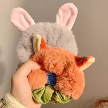 Dây buộc tóc Mingchuang Zootopia Judy Nick bé gái – Băng đô cao su mùa thu đông, 8.286₫