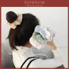 Dây buộc tóc Scrunchies Doudou vải bông mềm, phong cách Hàn Quốc - 10.900₫ 2