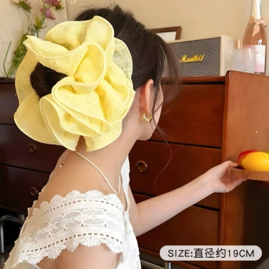 Dây buộc tóc siêu lớn phụ nữ - Đuôi ngựa lưới rộng, thời trang, giá chỉ 12.852₫