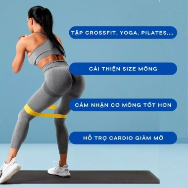 Dây Cao Su Kháng Lực Mini Band Aolikes A3.601 - Tập Chân, Mông, Đùi, Tay Giá 34.000₫