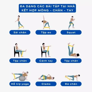 Dây Cao Su Kháng Lực Mini Band Aolikes A3.601 - Tập Chân, Mông, Đùi, Tay Giá 34.000₫