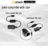 Dây Cáp Chuyển Đổi Type‑C 5V sang 12V GPS, USB 5V 2A sang 12V 8W Dành Cho Xe Hơi – Giá 89.000₫