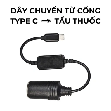 Dây Cáp Chuyển Đổi Type‑C 5V sang 12V GPS, USB 5V 2A sang 12V 8W Dành Cho Xe Hơi – Giá 89.000₫