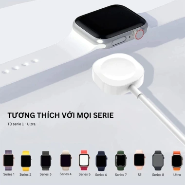 Dây Cáp Dù Sạc Nhanh Không Dây cho Apple Watch iWatch Series 9-1 - Tốc Độ Cao, Giá 349.000₫