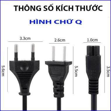 Dây cáp sạc tông đơ đa năng, số 8 và đầu Q - Giá giảm 39.900 VND, chất lượng cao 6