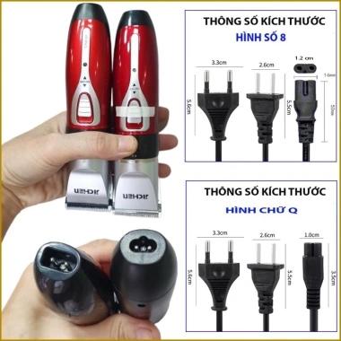 Dây cáp sạc tông đơ đa năng, số 8 và đầu Q - Giá giảm 39.900 VND, chất lượng cao 9