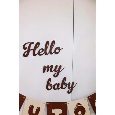 Dây chữ chào đón bé yêu Hello my baby - Trang trí đầy tháng sinh nhật, giá 8.500 VND 7