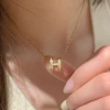 Dây chuyền chữ H sang chảnh mạ kim loại - Hot trend phong cách Hàn Quốc, giá siêu rẻ 17.542đ 4