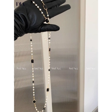 Dây chuyền dài nhiều lớp đính ngọc trai zircon thời trang nữ - Giá chỉ 38.500₫