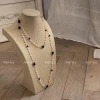 Dây chuyền dài nhiều lớp đính ngọc trai zircon thời trang nữ - Giá chỉ 38.500₫ 7