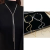 Dây chuyền dài thép không gỉ điều chỉnh, không phai màu, chống nước, thời trang cao cấp cho nữ - giá 68.759 VND