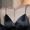 Dây chuyền dài thép không gỉ điều chỉnh, không phai màu, chống nước, thời trang cao cấp cho nữ - giá 68.759 VND 6