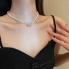 Dây chuyền vòng cổ chuỗi ngọc mix nơ tiểu thư - Phong cách tiệc tùng, chụp áo dài Tết cho nữ, 41.000₫ 4
