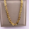 Dây chuyền xoắn hoa mai titan 6 li + vòng cổ ti tan 18k - Giá ưu đãi 130k 2