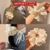 Dây Cột Tóc Đuôi Ngựa Cotton Ren Trắng Ngọt Ngào Giá 17.600 VND Thoải Mái Cho Nàng Gái