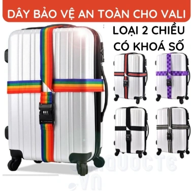 Dây Đai An Toàn Vali Du Lịch Vòng 2 Chiều Có Khóa Số - Giá 40.000đ