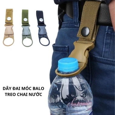 Dây đai móc balo & thắt lưng treo chai nước - Phụ kiện leo núi, cắm trại, đi bộ đường dài, siêu bền, tiện lợi, giá chỉ 12.000đ